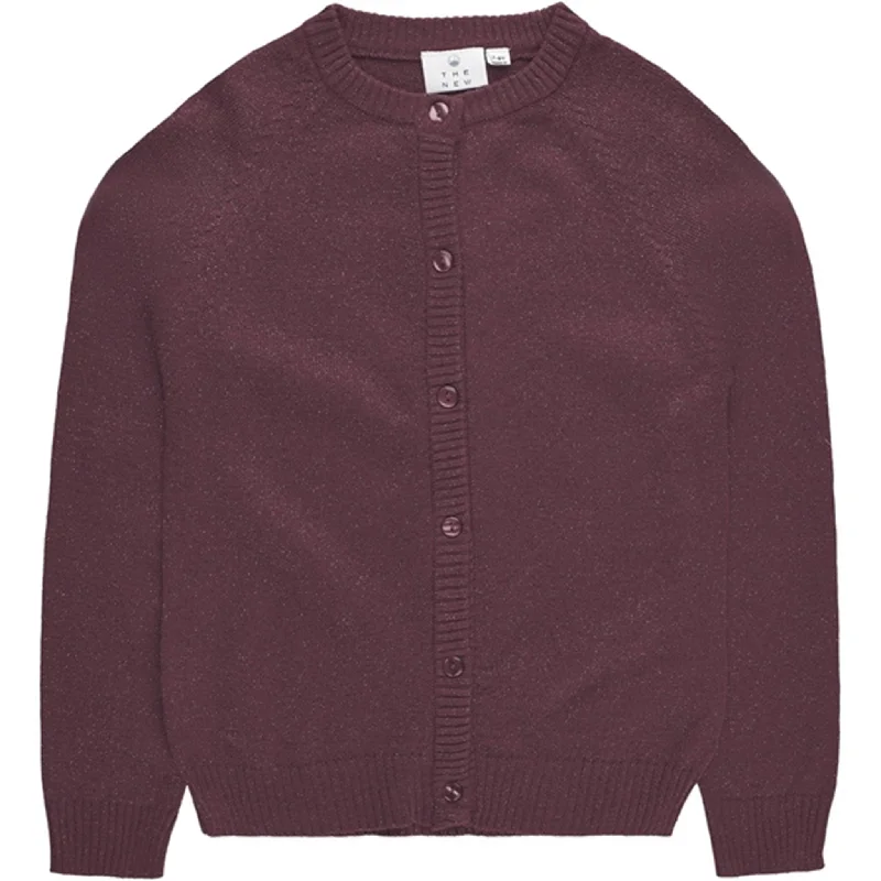 Versatile Comfort Wear The New Rose Brown Eve Glitter Cardigan