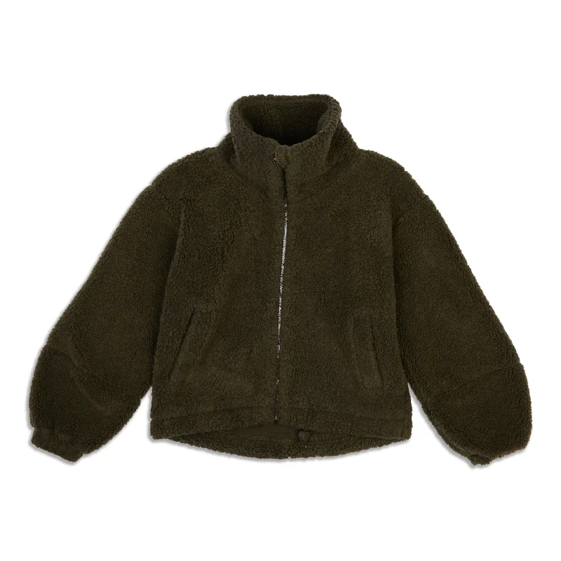 Cinchable Fleece Zip-Up - Resale