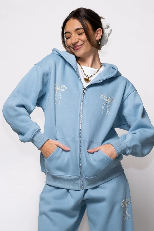 Cozy Coquette Embroidered Hoodie