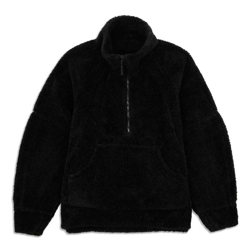 Scuba Oversized Fleece Funnel-Neck Half-Zip - Resale