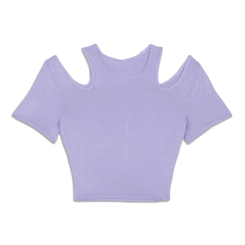 Shoulder Cut-Out Yoga T-Shirt - Resale