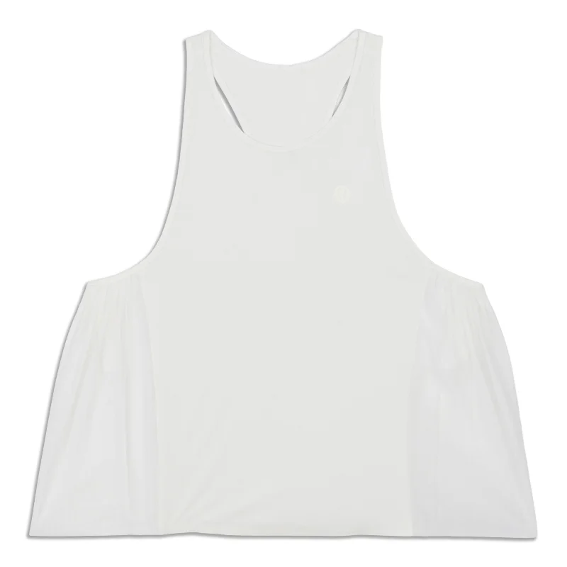 Side Pleats Tennis Tank Top - Resale