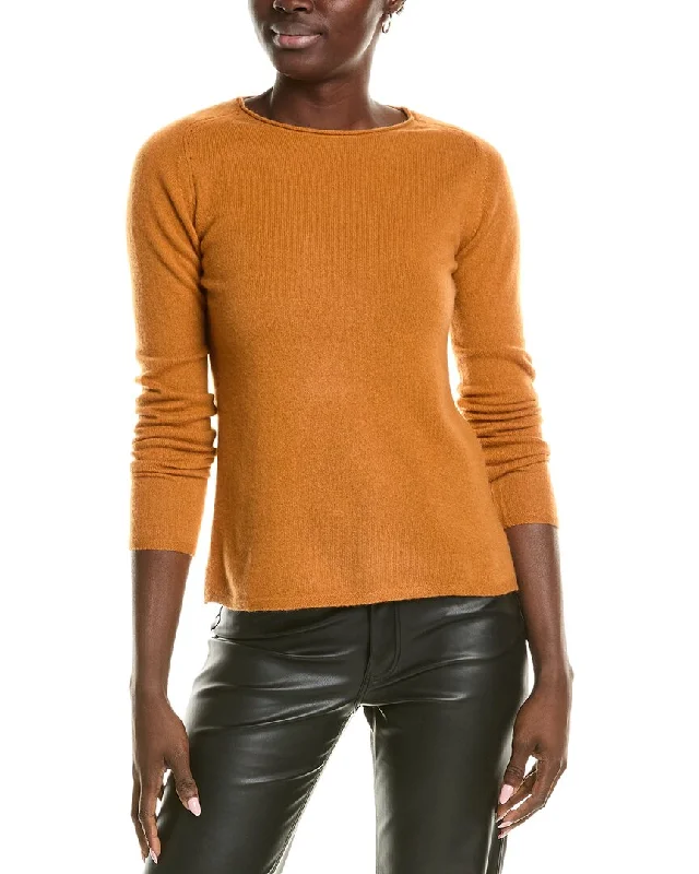 sofiacashmere Relaxed Crewneck Cashmere Sweater