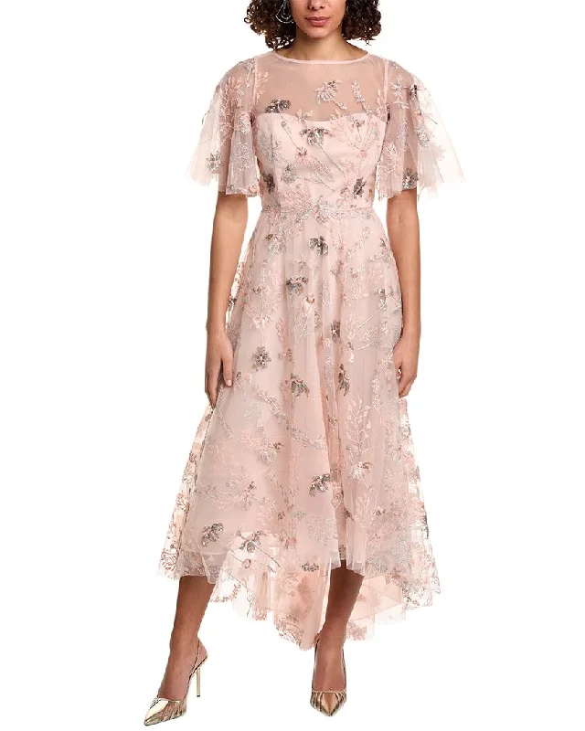 Teri Jon by Rickie Freeman High-Low Tulle Dress