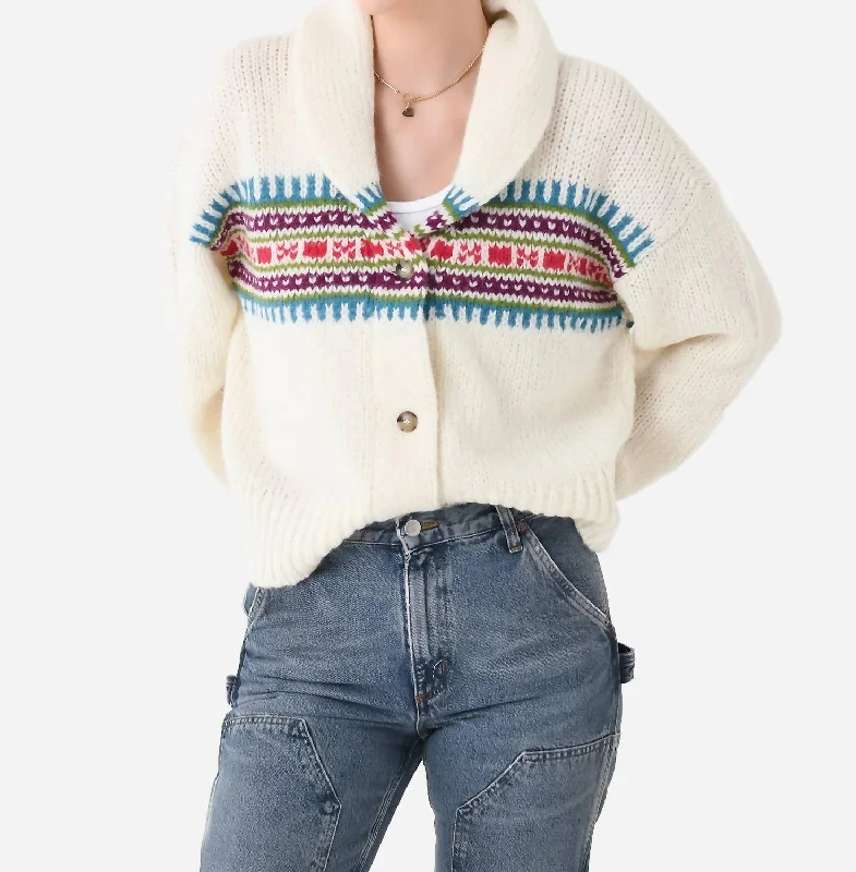 Waylon Cardigan In Ivory