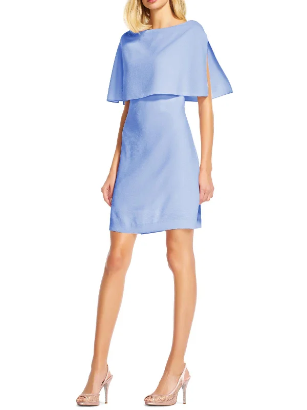 Womens Split Sleeve A-line Shift Dress