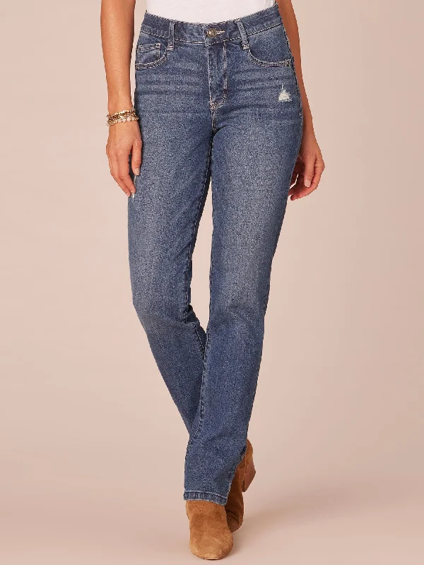 "Ab"solution High Rise Straight Leg Tall Jeans