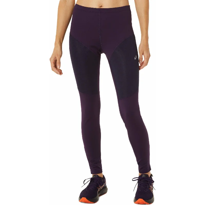 Asics Winter Womens Long Running Tights - Purple