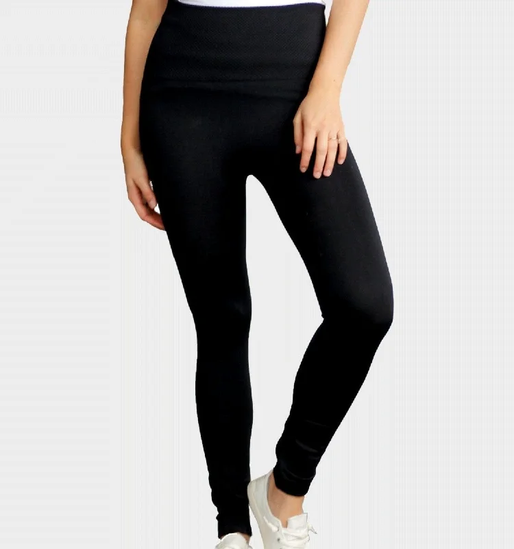 High Waisted Fleece Lined Leggings