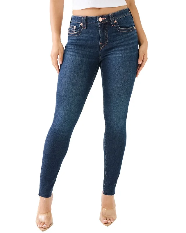 True Religion Ondine Jennie Mid Rise Skinny Big T Jean