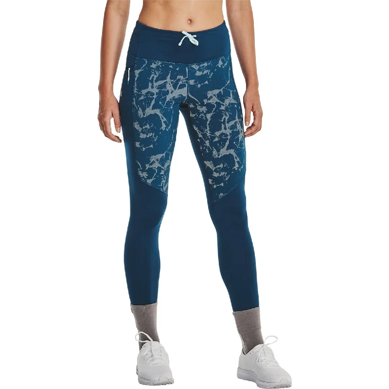 Under Armour OutRun The Cold Womens Long Running Tights - Blue