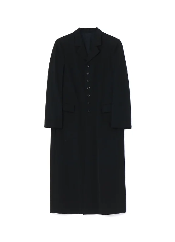 WASHER WOOL GABARDINE LONG JACKET