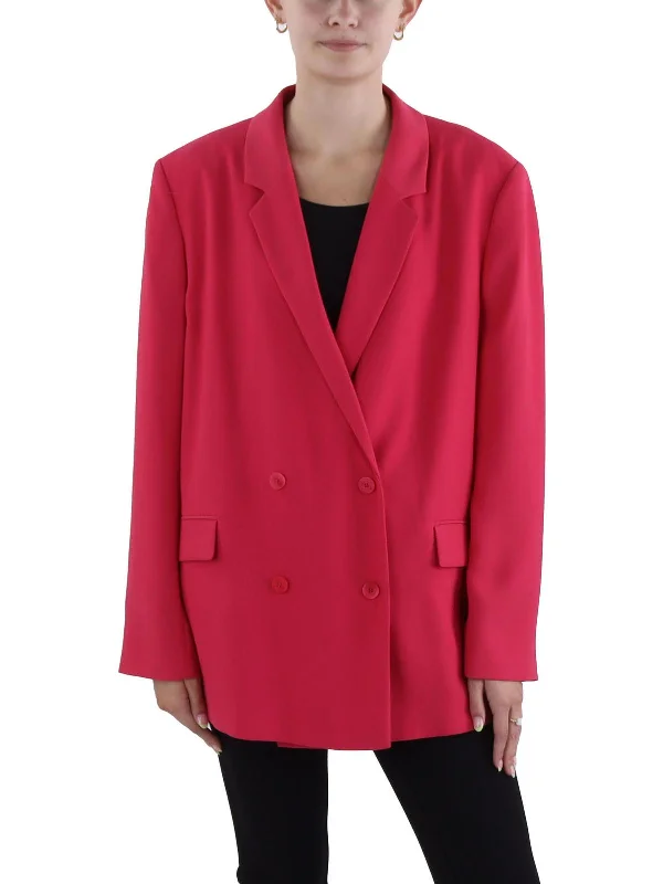 Abania Womens Suit Separate Work Wear Double-Breasted Blazer