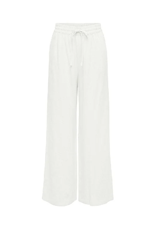 JDY SAY LINEN HW WIDE PANTS