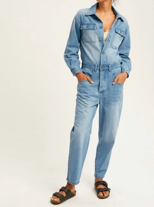 Denim Jumpsuit In Blue