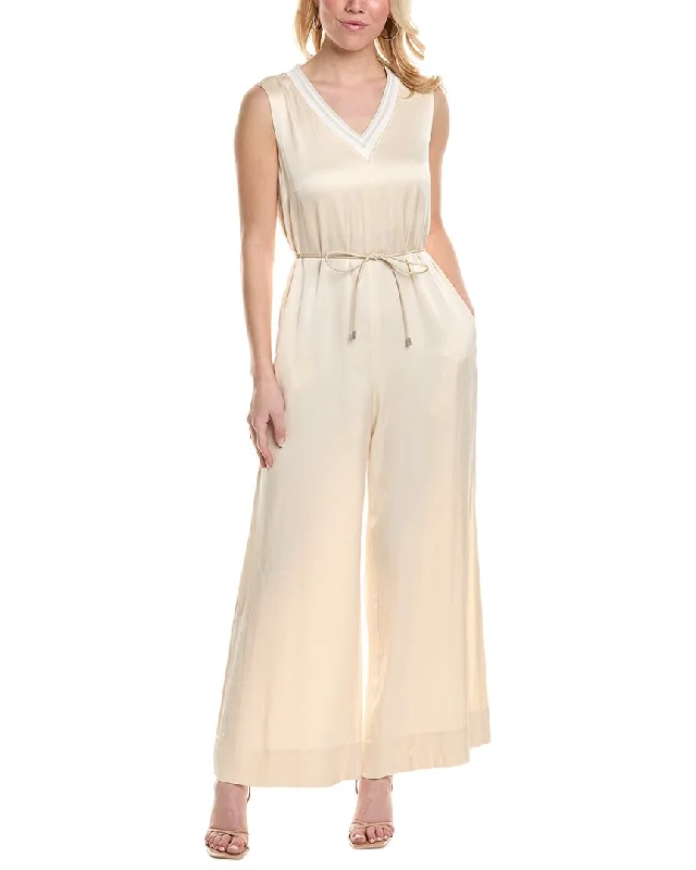 Peserico Hammered Satin Jumpsuit