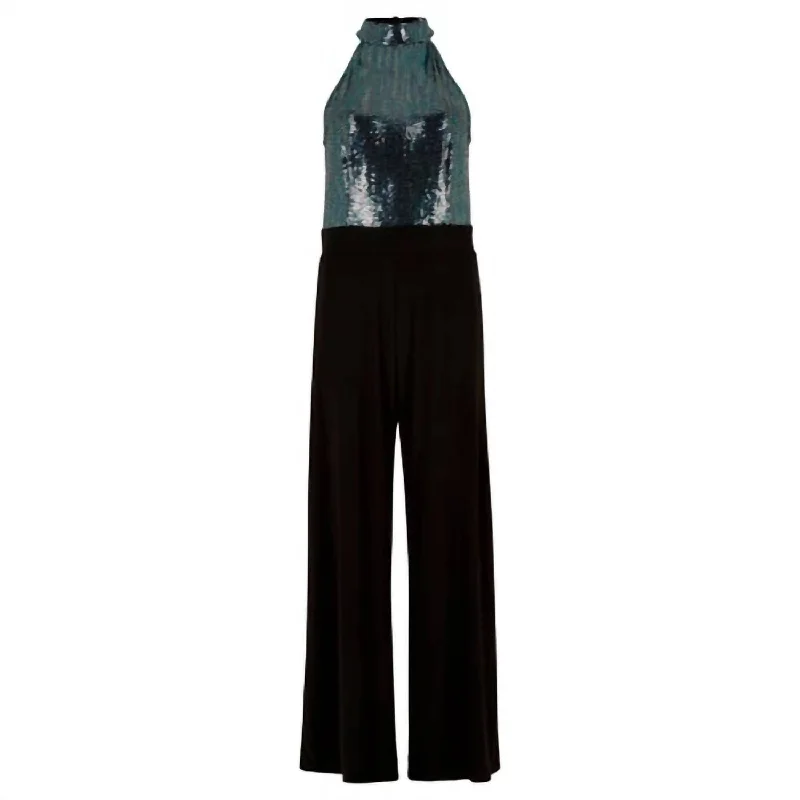 Rainbow Mirrorball Jumpsuit In Black