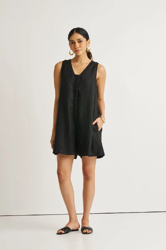 Romp and Play Romper in Black