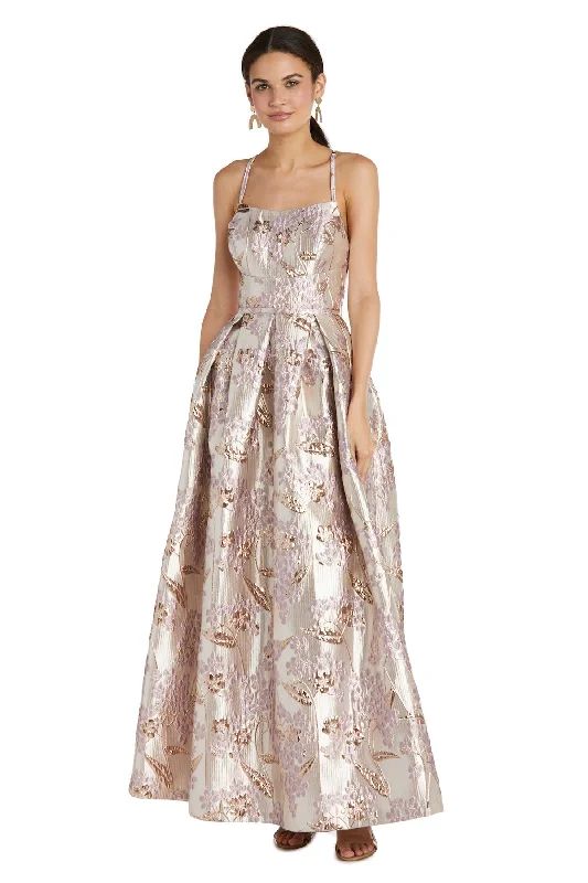 Morgan & Co 12788 Long Floral Formal Prom Dress