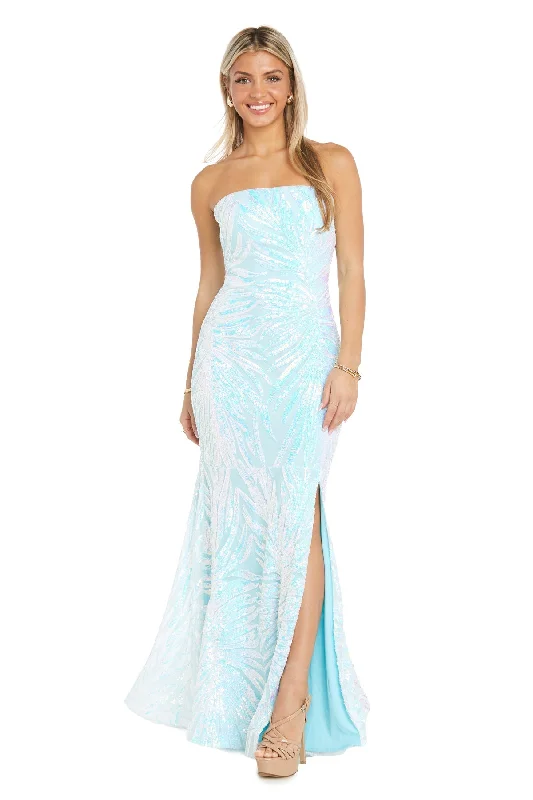 Morgan & Co 13274 Long Sequin Mermaid Formal Prom Dress