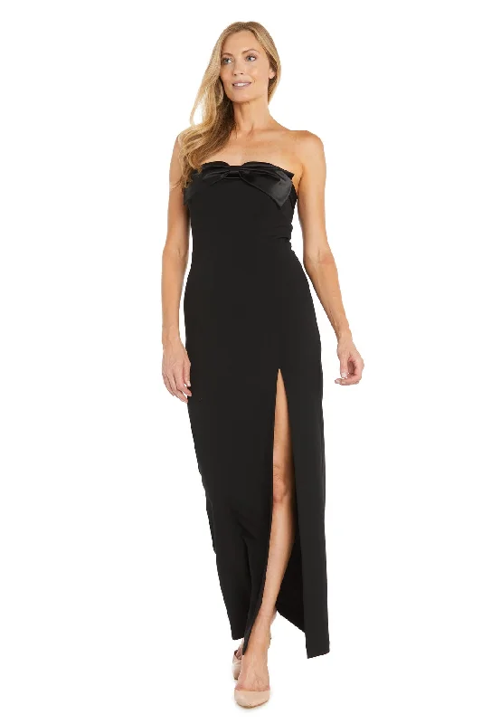 R&M Richards 6639 Long Fitted Slit Formal Dress