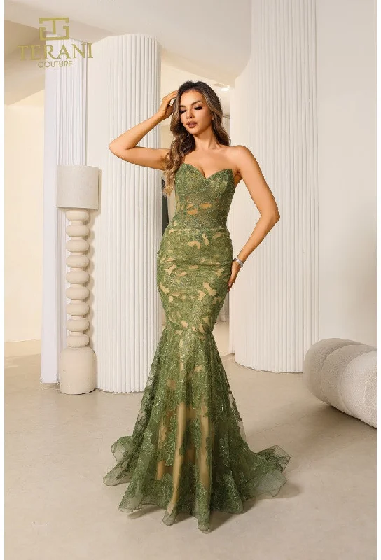 Terani Couture 251P4355 Long Formal Mermaid Prom Dress